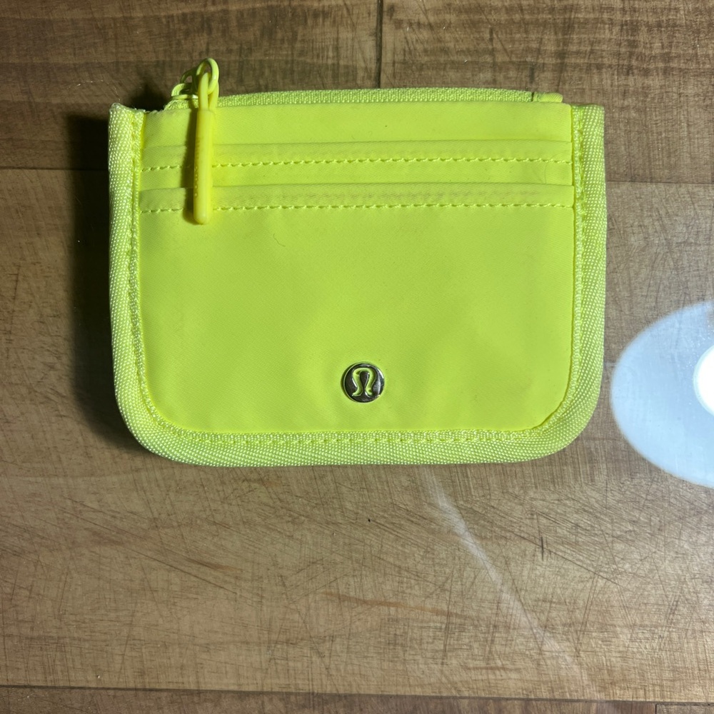 Lululemon Neon Yellow Coin Pouch